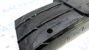 Накладка решетки радиатора grill Audi Q3 8U 16-17 черный глянец, под цельный бампер, не заводские отверстия, песок