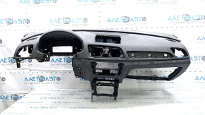 Торпедо передняя панель с AIRBAG Audi Q3 8U 15-18 черная, под химчистку