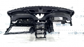 Торпедо передняя панель с AIRBAG Audi Q3 8U 15-18 черная, под химчистку