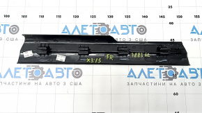Garnitura prag interior fata dreapta BMW X3 F25 11-17 negru, zgarieturi