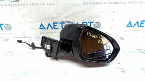 Зеркало боковое правое в сборе Chevrolet Bolt 17-19 5 пинов, черное с хром молдингом