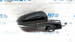 Зеркало боковое правое в сборе Chevrolet Bolt 17-19 5 пинов, черное с хром молдингом