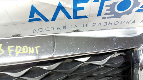Решетка радиатора grill Infiniti Q50 18-20 со значком, песок