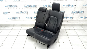 Rând de scaune spate 2 rând dreapta Audi Q7 4L 10-15 încălzit, piele neagră