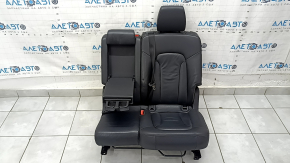Rând de scaune spate 2 rând dreapta Audi Q7 4L 10-15 încălzit, piele neagră