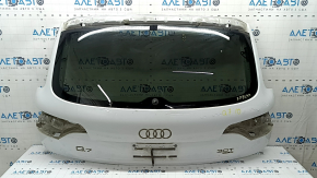 Дверь багажника голая со стеклом Audi Q7 4L 10-15 тонировка, белый LS9R, царапины на стекле