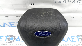 Подушка безопасности airbag в руль водительская Ford Fusion mk5 17-20 черная, под химчистку, ржавый пиропатрон