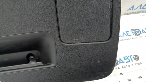 Decorație inferioară hayon Audi Q7 4L 10-15 neagră, cu dopuri, fără perdea, uzată, zgârieturi