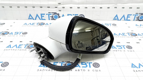 Зеркало боковое правое в сборе Ford Fusion mk5 13-16 11 пинов, поворотник, подогрев, белый