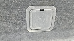 Пол багажника Audi Q7 4L 10-15 под 3 ряда сидений, черный, под чистку, царапины на пластике