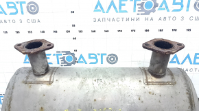Глушитель задняя часть с бочкой Infiniti Q50 16-24 3.0T без хром насадок, ржавый