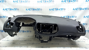 Торпедо передняя панель с AIRBAG Jeep Compass 17-21 черная, ржавый пиропатрон