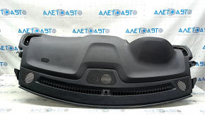 Торпедо передняя панель с AIRBAG Jeep Compass 17-21 черная, ржавый пиропатрон