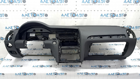 Торпедо передняя панель с AIRBAG Audi Q7 4L 10-15 черная, царапины