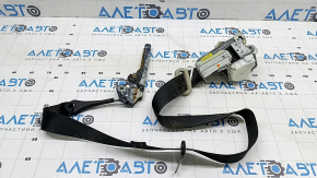 Водительский ремень безопасности Ford Fusion mk5 17-20 черный, с натяжителем, контакт с водой, под химчистку