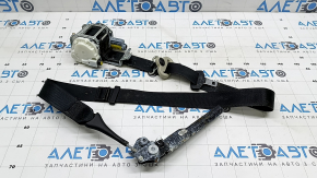 Centura de siguranță pasager cu întinzător Ford Fusion mk5 17-20 negru, cu întinzător, contact cu apa, pentru curățare chimică