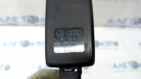 Защелка пассажирского ремня безопасности Audi Q7 4L 10-15 черная, с датчиком