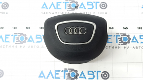 Подушка безопасности airbag в руль водительская Audi Q7 4L 10-15 черная, облез хром, царапина