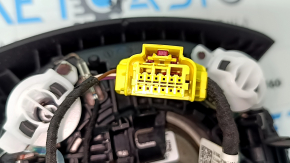 Подушка безопасности airbag в руль водительская Audi Q7 4L 10-15 черная, облез хром, царапина