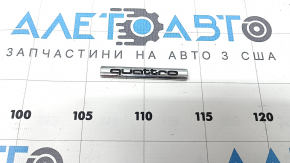 Эмблема надпись QUATTRO двери багажника Audi Q7 4L 10-15 хром