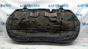 Подушка заднего ряда сидений 2 ряд Jeep Compass 19-21 кожа+ткань черная, белая и коричневая строчка, прожженная ткань, под чистку