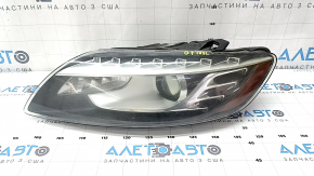 Far fata stanga complet Audi Q7 4L 10-15 xenon, sticla tulbure, panza de paianjen