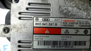 Фара передняя левая в сборе Audi Q7 4L 10-15 ксенон, мутное стекло, паутинка