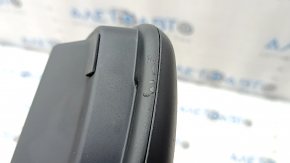 Подлокотник центральной консоли с подстаканниками Audi Q7 4L 15 кожа черная, облезло покрытие