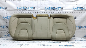 Подушка заднего ряда сидений Ford Fusion mk5 17-20 кожа серая, перфорация, Titanium, под химчистку