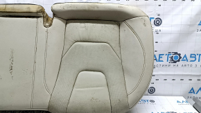 Подушка заднего ряда сидений Ford Fusion mk5 17-20 кожа серая, перфорация, Titanium, под химчистку