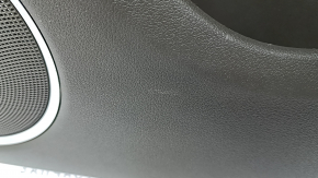 Garnitură portiere față dreapta complet Audi Q5 8R 09-17 maro cu inserție din piele bej, piele cotieră, mulări sub lemn lucios, Premium Plus, Bang and Olufsen, crep spart, zgârieturi