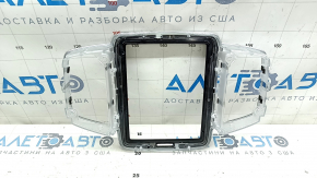 Накладка передней панели обрамление монитора Volvo XC90 16-23 черный глянец, царапины, тычки