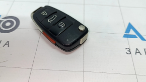 Ключ Audi Q7 4L 10-15 4 кнопки, тычки, облез хром