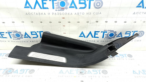 Garnitură prag spate stânga interior Volvo XC90 16-23 cu lumină de fundal, negru, zgârieturi