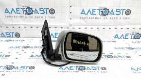 Зеркало боковое правое в сборе Lexus RX330 RX350 RX400h 04-09 11 пинов, подогрев, серебро