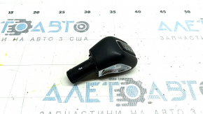 Buton viteză Volvo XC90 16-22 piele neagră, crom, zgârieturi, pentru curățare
