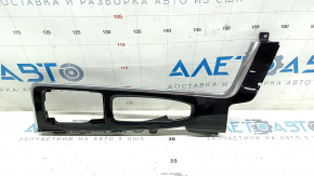 Накладка центральной консоли верхняя Volvo XC90 16-22 T5, T6, черный глянец, царапины