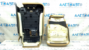 Обшивка 2 ряда сидения задняя центральная Volvo XC90 16-26 кожа, бежевая