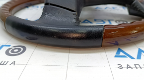 Руль голый Lexus RX300 RX330 RX350 RX400h 04-09 черная кожа, с деревом, царапины