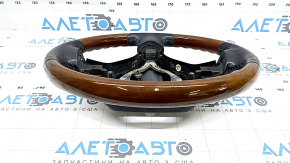 Руль голый Lexus RX300 RX330 RX350 RX400h 04-09 черная кожа, с деревом, царапины