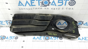 Нижняя решетка переднего бампера правая Audi Q5 8R 13-17 рест, мат+глянец хром, под птф, тип 2, песок