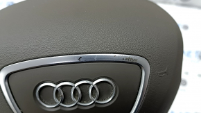 Подушка безопасности airbag в руль водительская Audi Q5 8R 13-17 коричневая, облез хром