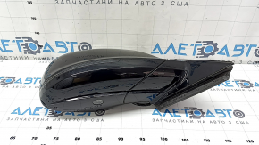 Зеркало боковое правое в сборе Audi Q5 8R 09-17 15 + 2 пинов, BSM, автоскладывание, автозатемнение, поворотник, подогрев, подсветка, черное, царапины
