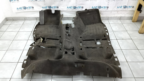 Покрытие пола Audi Q5 8R 09-17 коричневое, с подставкой под ногу, под чистку, надрезано