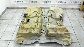Покрытие пола Audi Q5 8R 09-17 коричневое, с подставкой под ногу, под чистку, надрезано