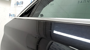 Дверь в сборе передняя левая BMW 5 G30 17-23 keyless, ручка с хром молдингом, черный 668, царапины на молдинге, изогнут молдинг