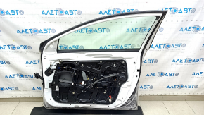 Дверь в сборе передняя правая Hyundai Sonata 11-15 hybrid, белый WW7, примятость
