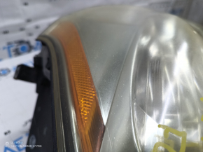 Фара передняя левая в сборе Lexus RX300 RX330 RX350 RX400 04-09 ксенон AFS, светлая, паутинка