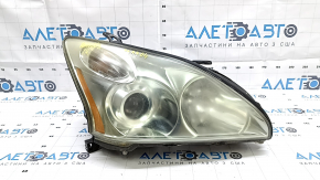 Фара передняя правая в сборе Lexus RX300 RX330 RX350 RX400h 04-09 ксенон AFS, светлая, паутинка