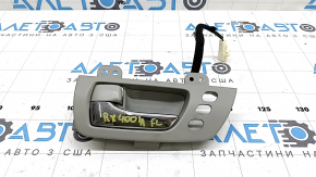 Ручка двери внутренняя передняя левая Lexus RX300 RX330 RX350 RX400h 04-09 серая, под память сидения